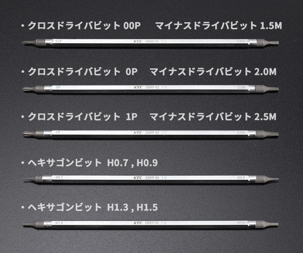 KTC TDBRP6 精密ラチェットドライバーセット ビット5本（先端10種