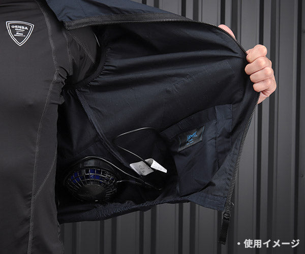 ジーベック 空調服 XE98019-19-L ベストタイプ 綿100％ ディープ