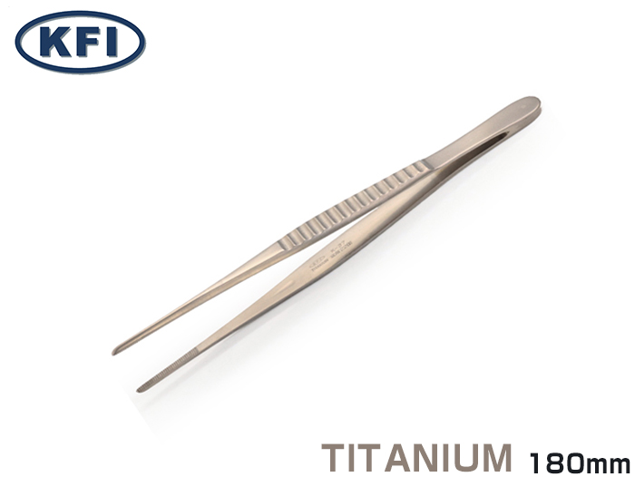 k-18チタンピンセット 品番180003 全長190mm | コクゴeネット