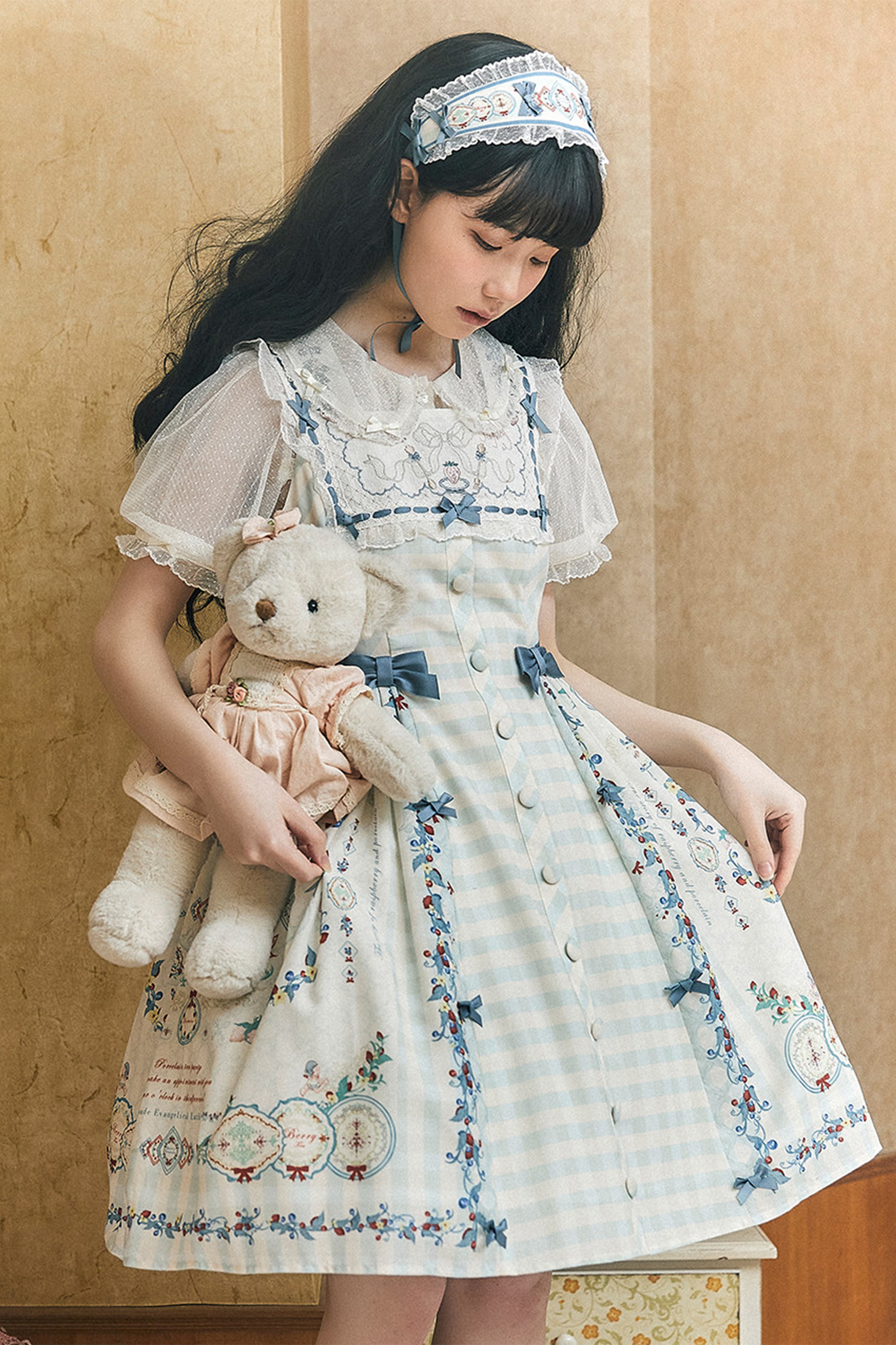 PorcelainTeaparty ジャンパースカート【CEL】 – Epetice