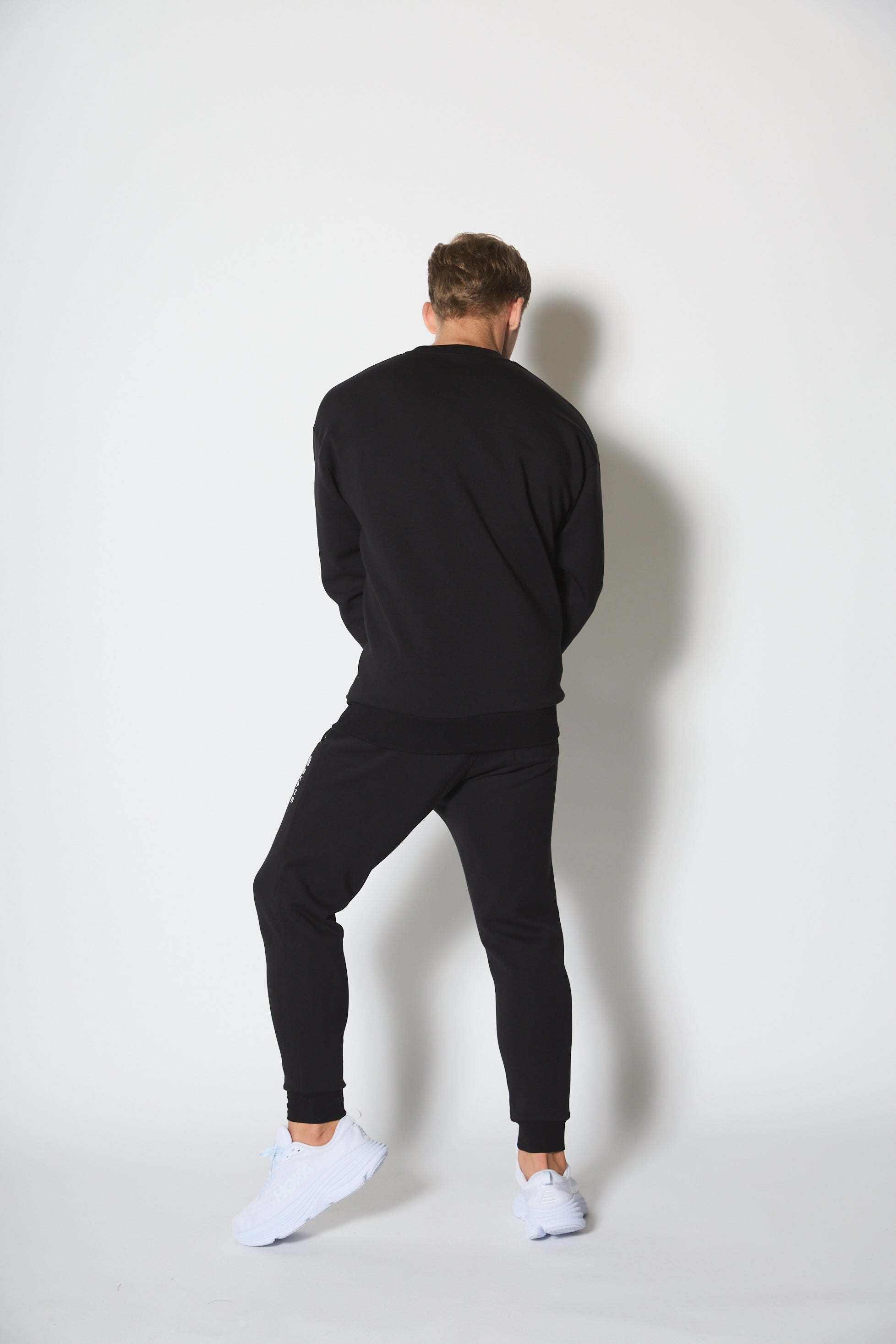 EVANE] エバン ストレッチ ソフト クルーネック スウェット