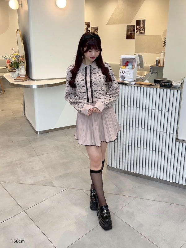 ロゴプリーツニットセット｜evelyn（エブリン）公式通販サイト