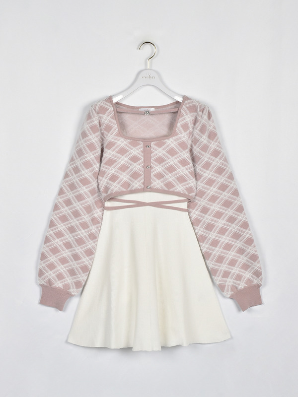 シャギーボレロフレアニットワンピース｜evelyn（エブリン）公式通販サイト