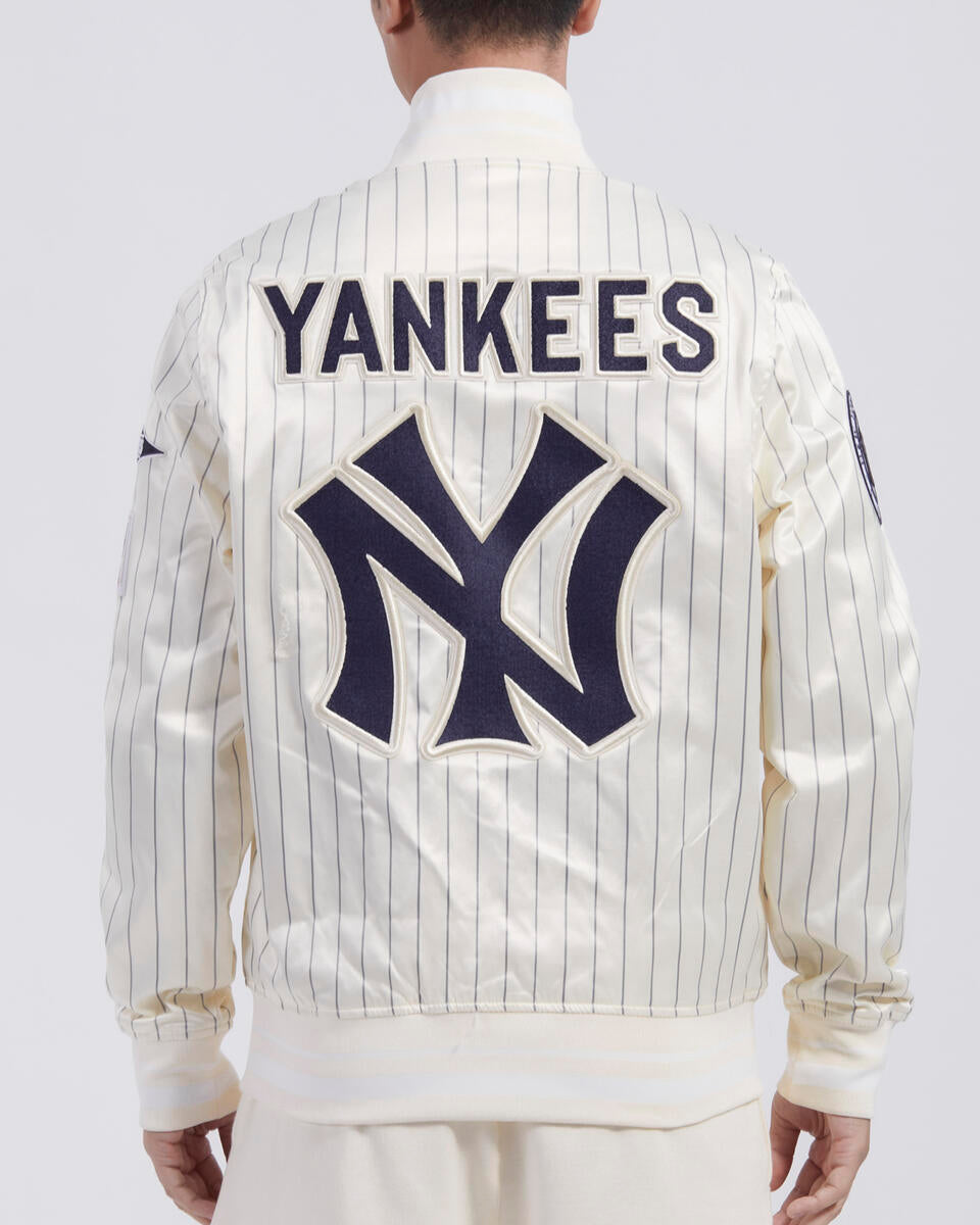 Off White Pinstripe New York Yankees Pro Standard Retro Classic