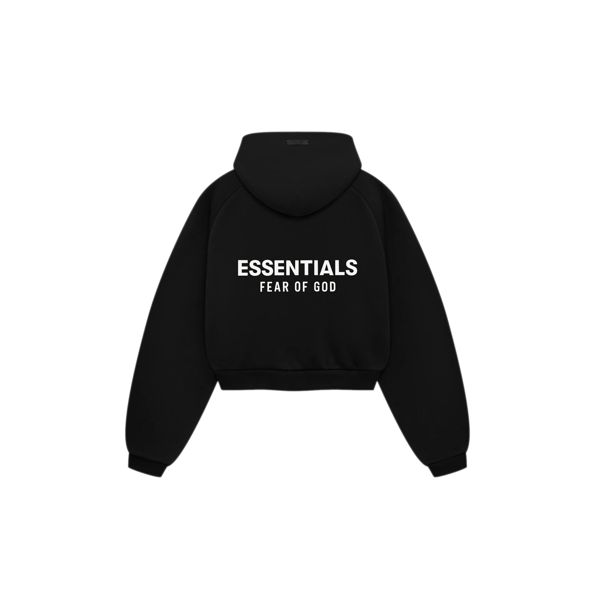 Fear of God Essentials Womens Fleece Cropped Hoodie – Extra Butter