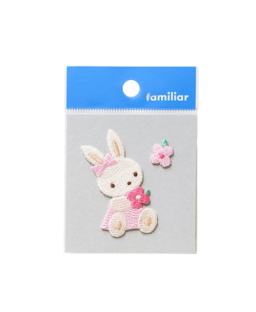 ワッペン（ウサギとお花）｜ファミリア公式オンラインショップ