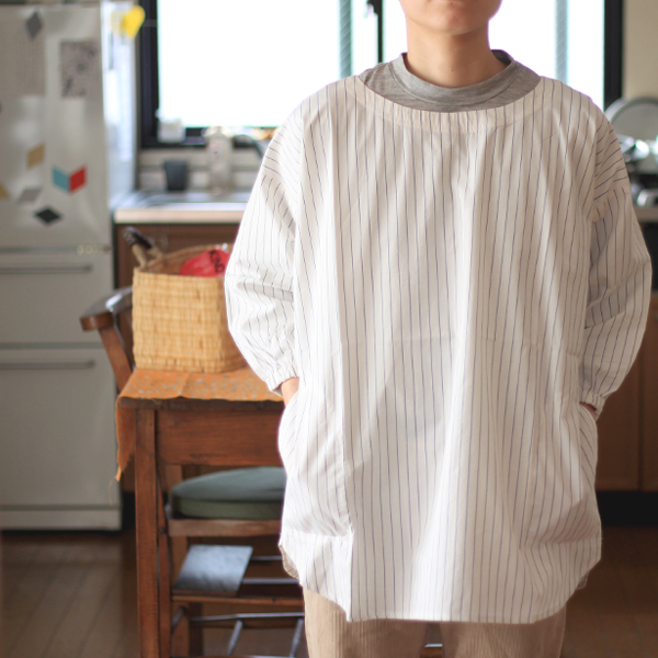 中川政七商店 割烹着 ショート丈 縞の通販 - FAVOR (暮らしの日用品の