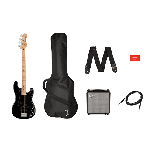 Fawley Music - Squier Affinity Series Percision Bass PJ Pack Black