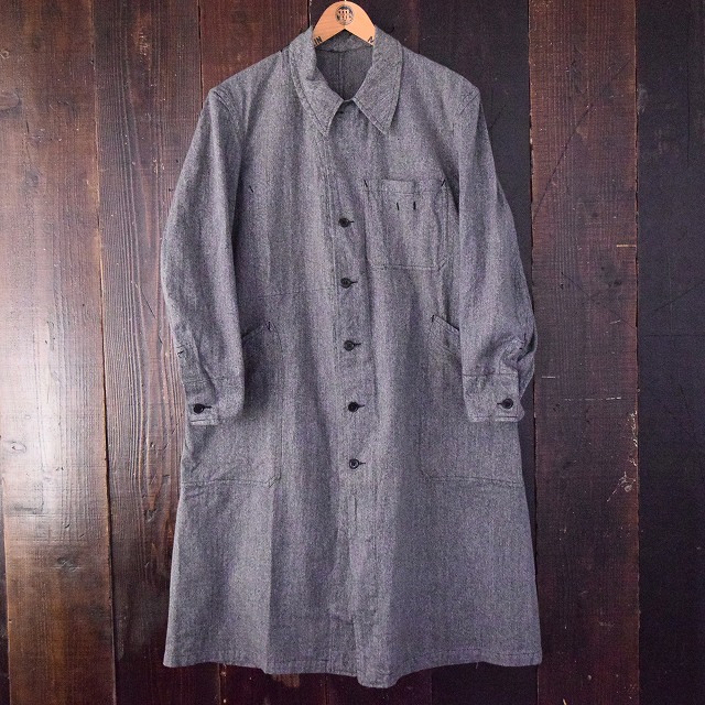 40's〜50's フランス 黒シャンアトリエコート 50年代 60年代 EURO