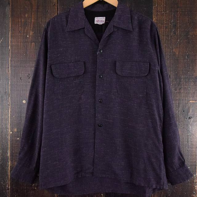 Product｝50年代 かすり 開襟 ロカビリー フィフティーズ| ビンテージ