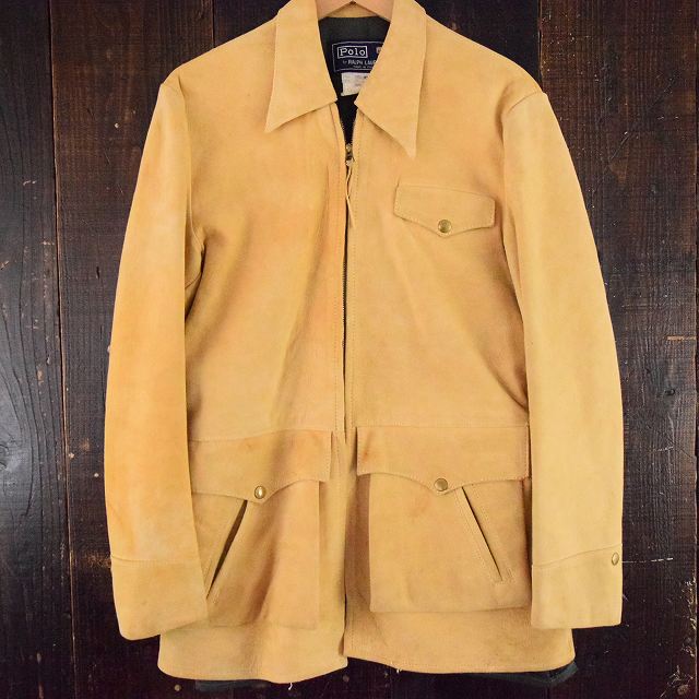 70's Ralph Lauren 大文字タグ フランス製 ディアスキンスポーツ