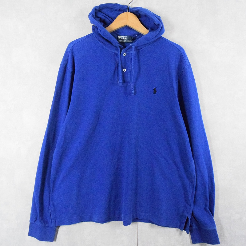 ポロ ラルフローレン 長袖 フーディー 青 |ヴインテージ古着屋Feeet