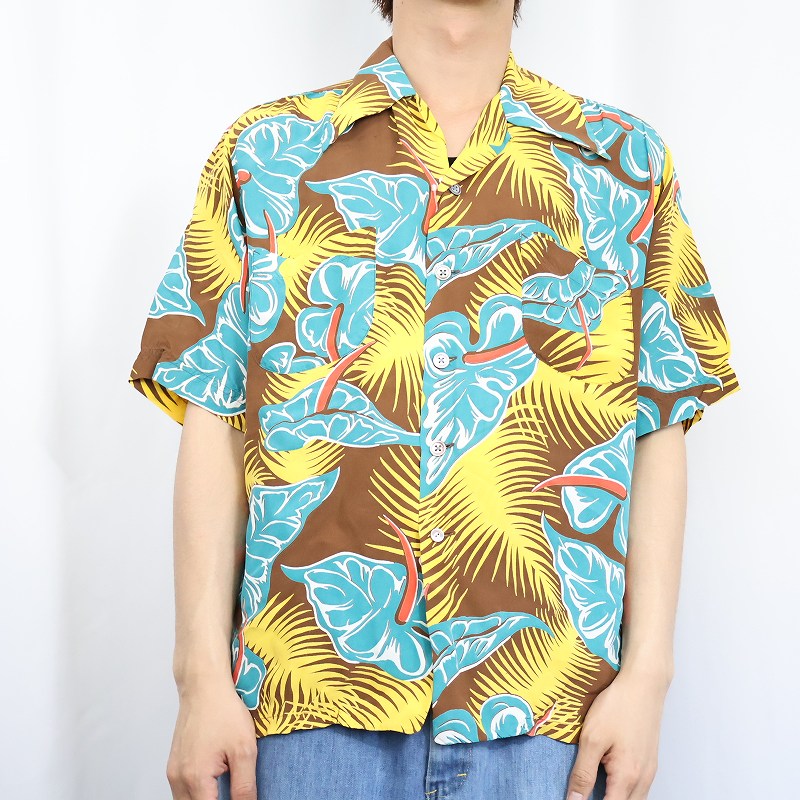 40年代 50年代 40s 50s オープンカラーシャツ ハワイアンシャツ 開襟