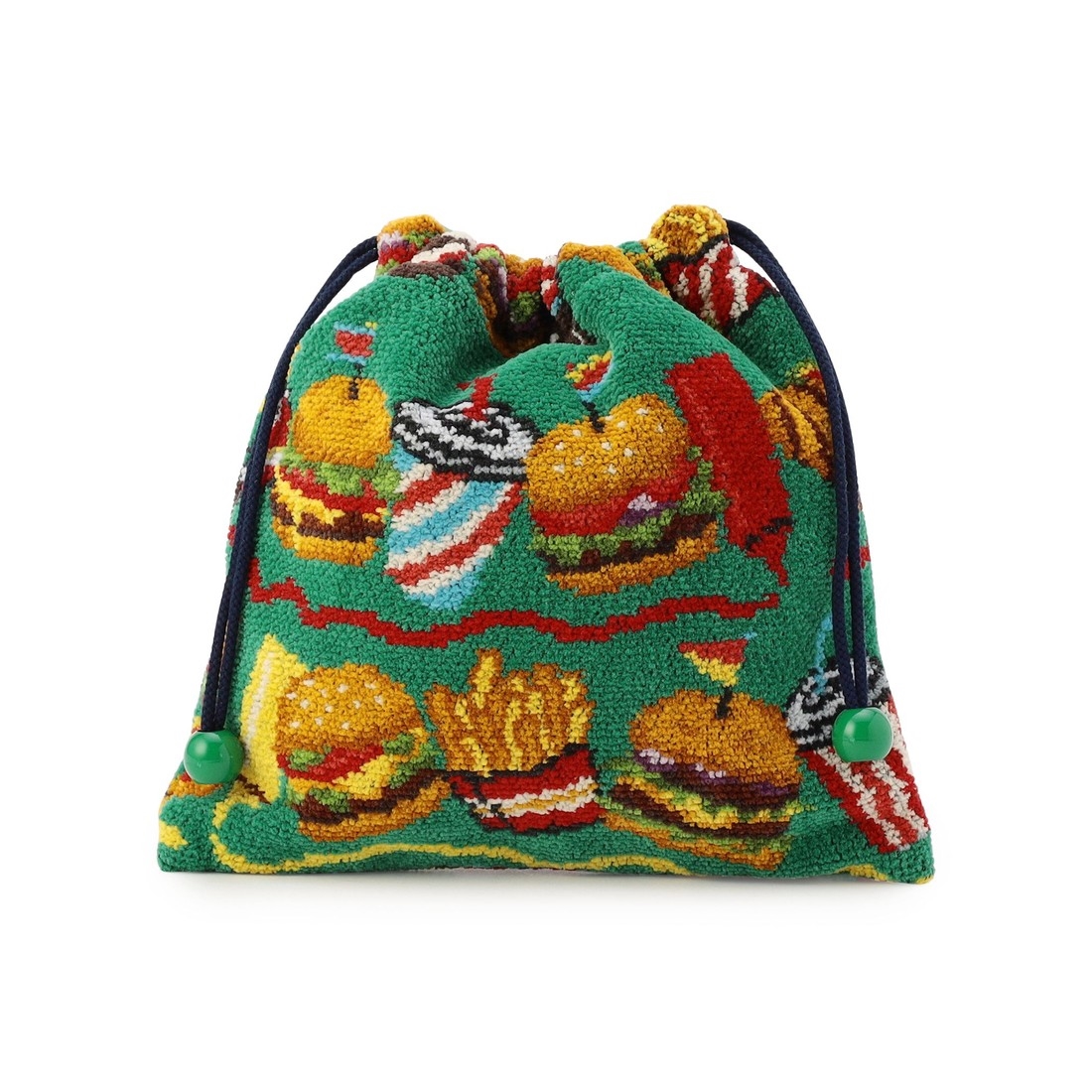 バーガーショップ 巾着 L/BUR-257127（WEB限定）(グリーン): LOVERARY