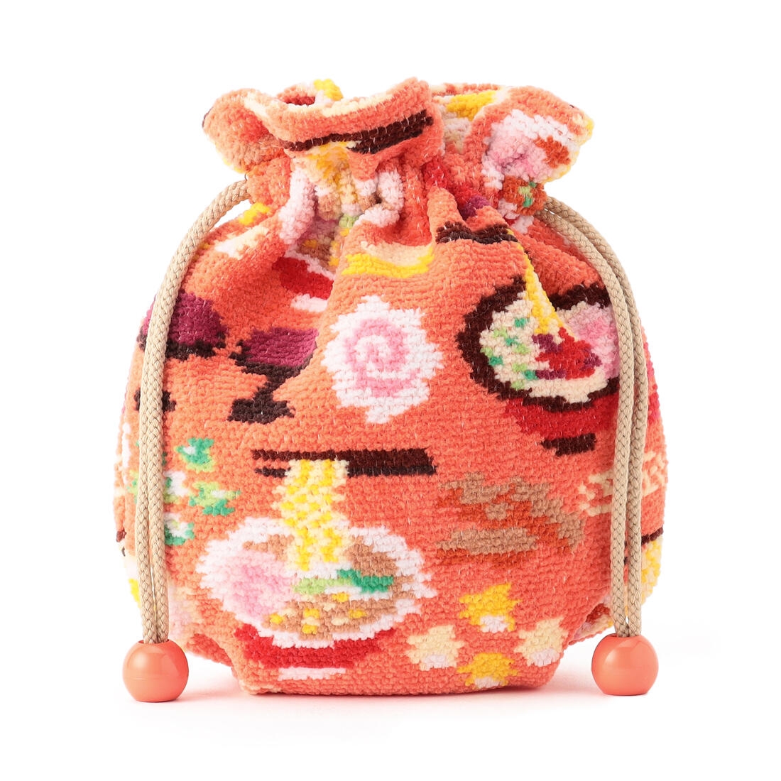 ラーメンイッチョウ！ 巾着 L/RIC-223069(アプリコット): LOVERARY BY