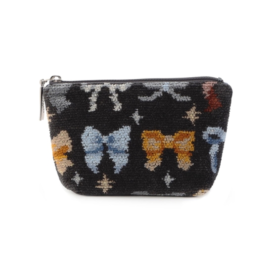 メニーリボンズ 舟型ポーチ L/MYR-257467(チャコールグレー): LOVERARY