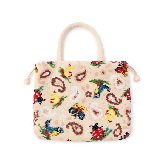 ハイジペイズリー 手付き巾着 HPY-257017（WEB限定）(ベージュ