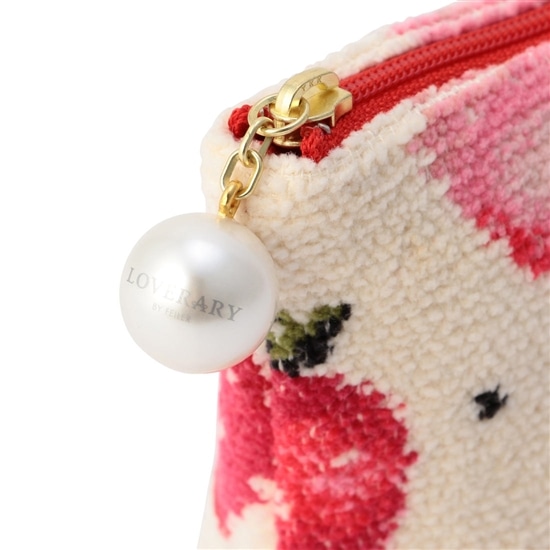 ストロベリードット ポーチ L/STD-203003(アイボリー): LOVERARY BY