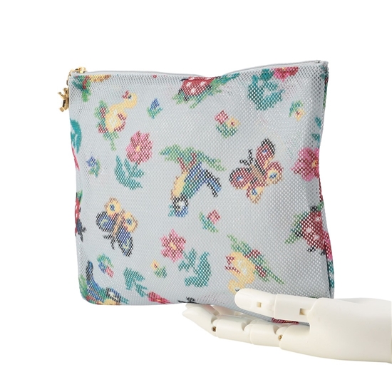 ハイジ メッシュポーチ HEMP-231351(シルバーグレー): FEILER