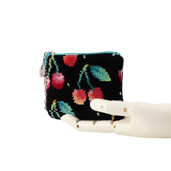 チェリードット キー&カードポーチ L/CRD-253046(ブラック): LOVERARY