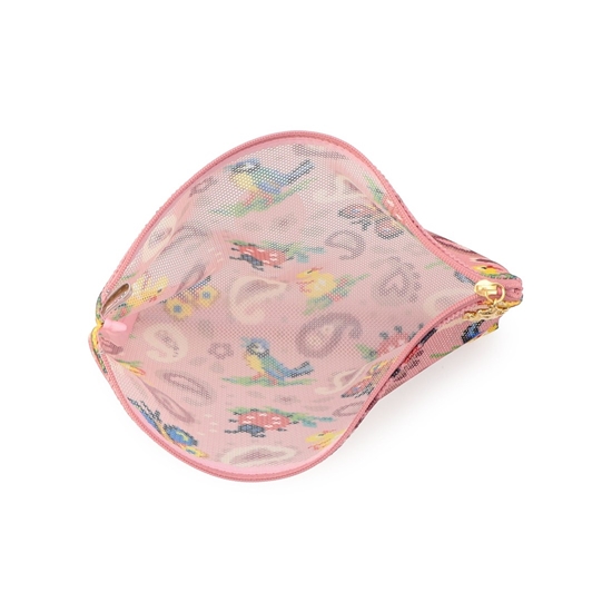 ハイジペイズリー メッシュポーチL HPY-257013(ピンク): FEILER