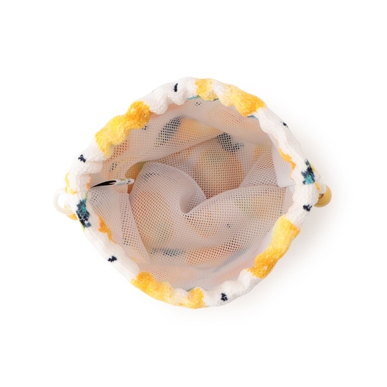 レモンドット 巾着 L/LDO-253014(ホワイト): LOVERARY BY FEILER