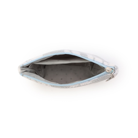 モフモフワンチャン 舟型ポーチS L/MWC-257363(シルバーグレー