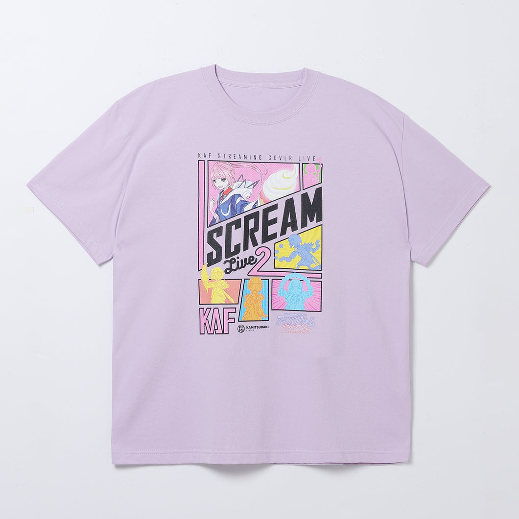 花譜】I SCREAM LIVE2 Tシャツ／PURPLE／KAF STREAMING COVER LIVE