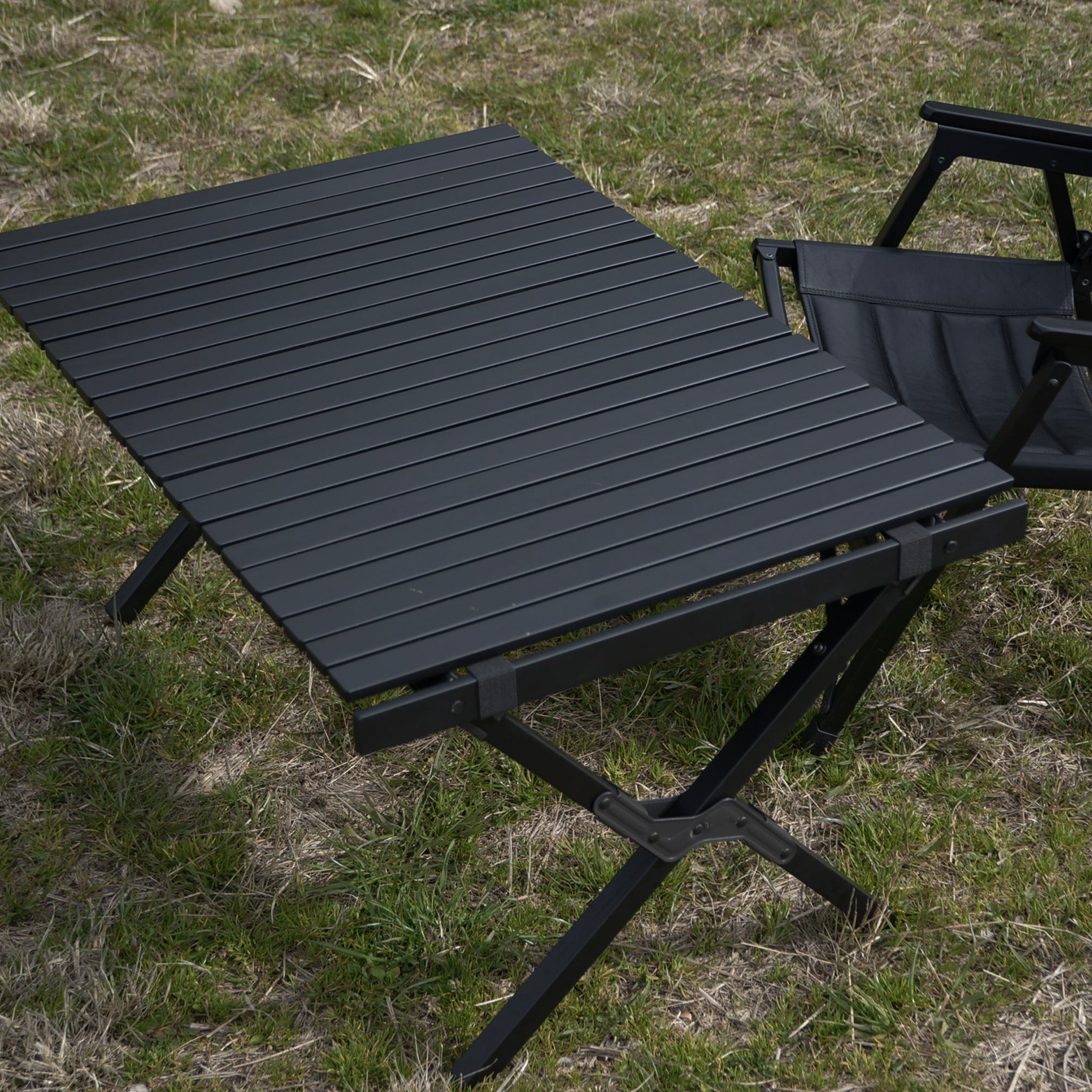 FieldSAHARA FSUDT001 ウッドロールテーブル 漆黒