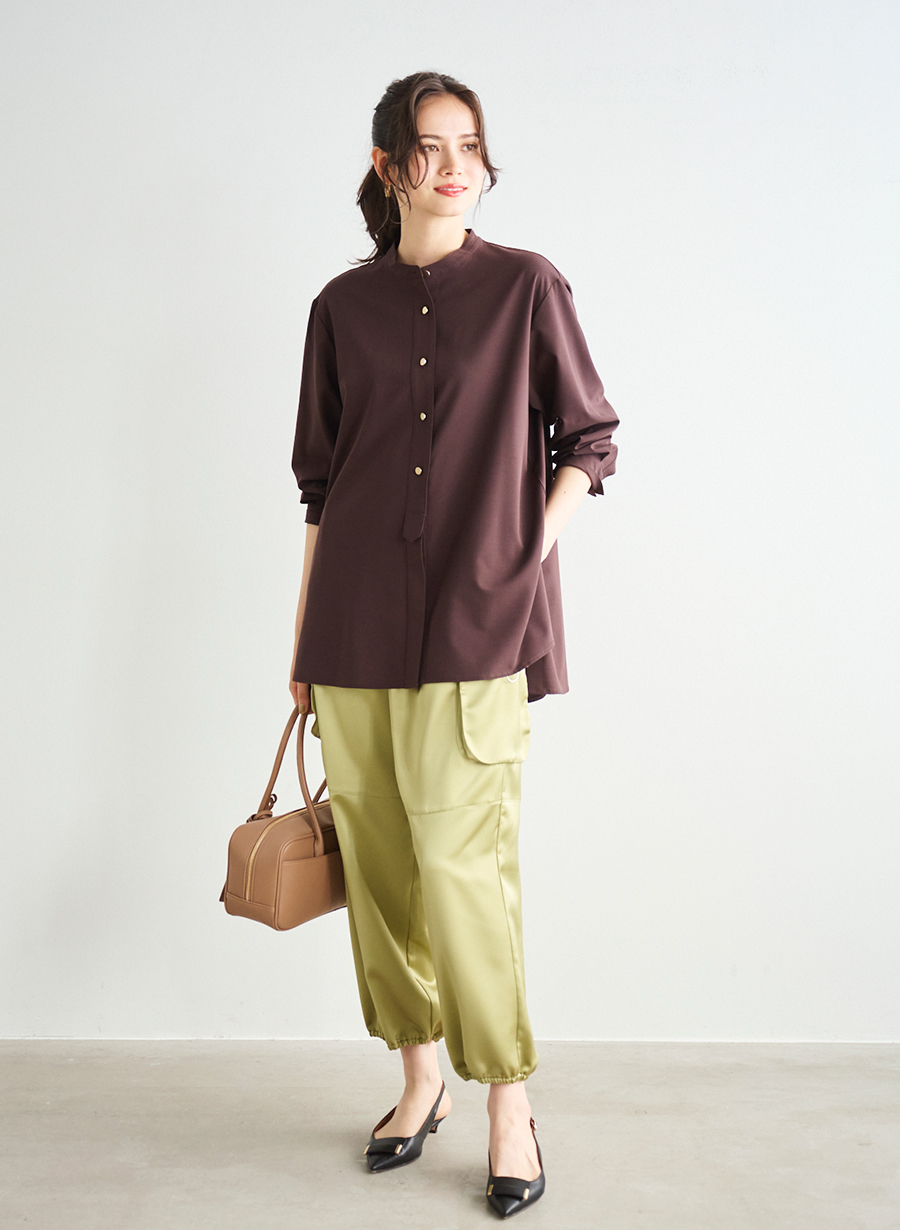 バンドカラーチュニックシャツ｜LOUNIE（ルーニィ）公式サイト／公式