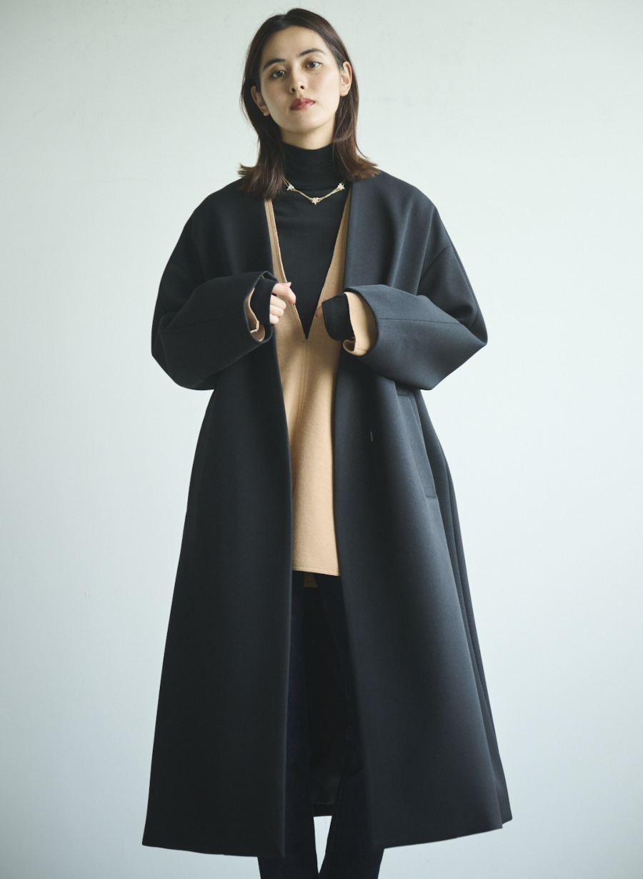 EC限定】ノーカラーロングコート｜LOUNIE（ルーニィ）公式サイト／公式