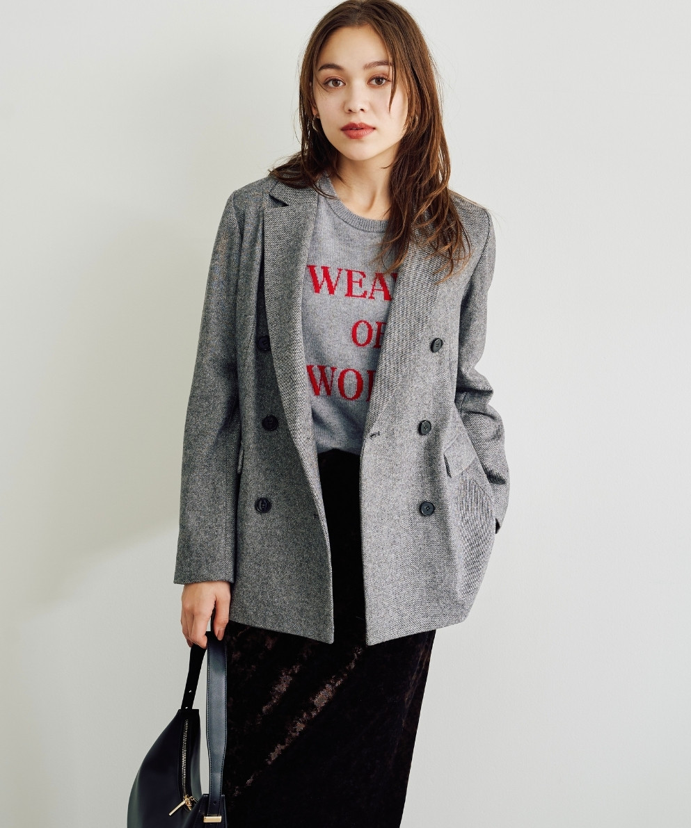 ウール混ダブルジャケット｜Stola.（ストラ）公式通販サイト