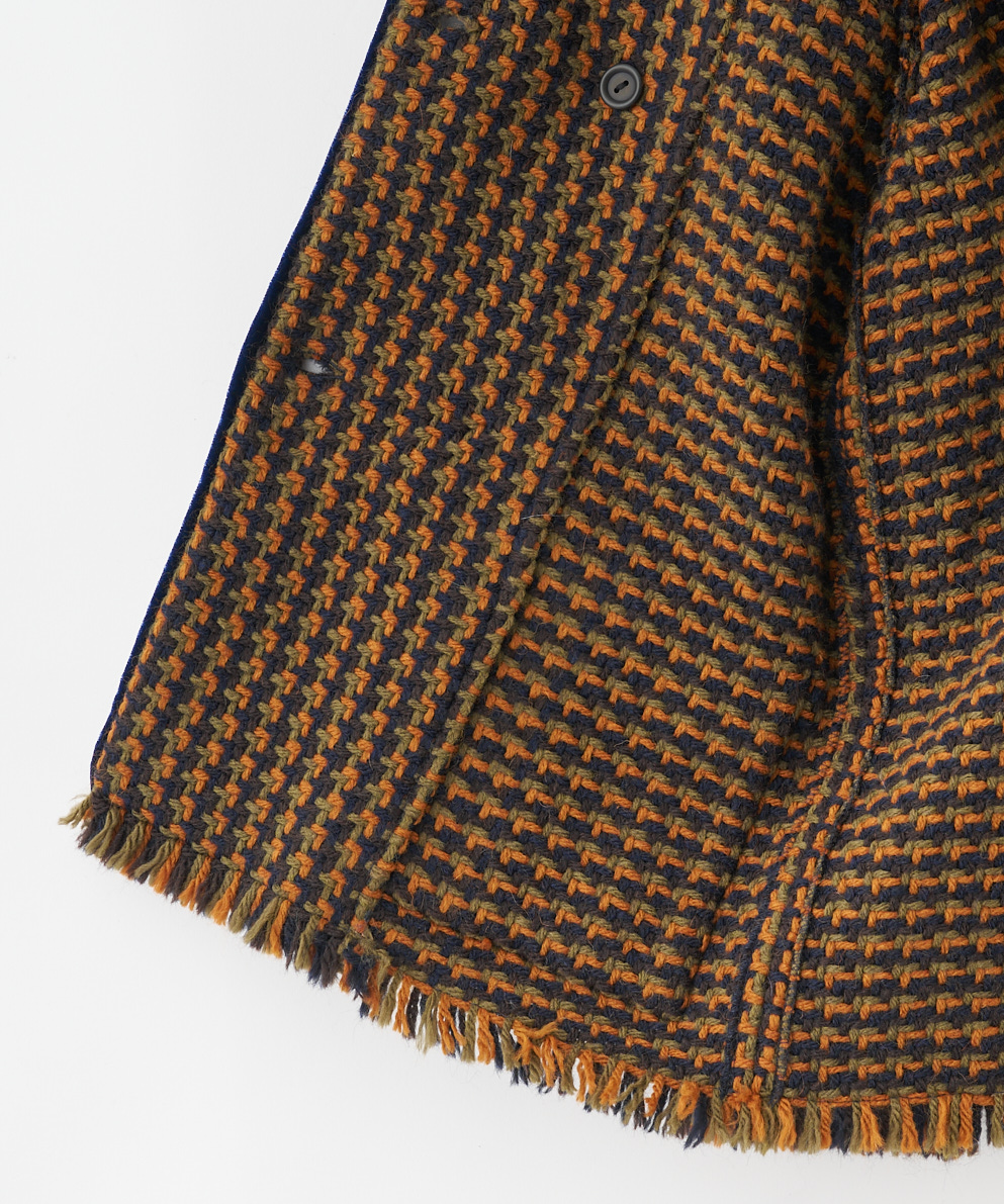 ダブル釦ノーカラーチェックジャケット｜Stola.（ストラ）公式通販サイト