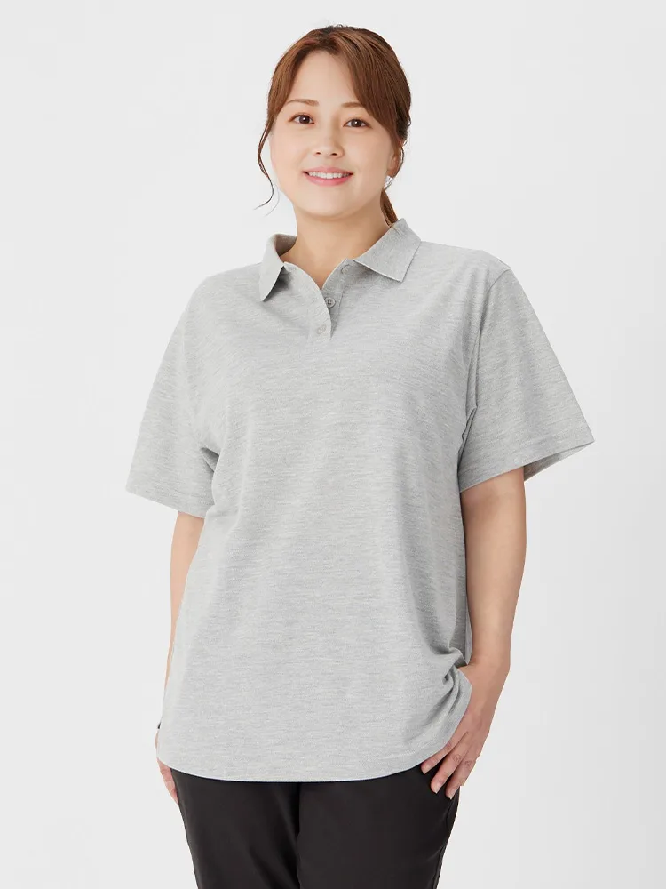 ホワイト 鹿の子半袖ポロシャツ | フォーエル公式通販