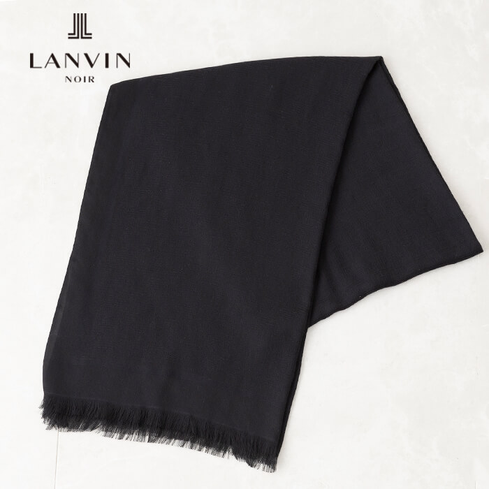 JLジャカードのなめらかストール ・ブラック｜東京ソワール