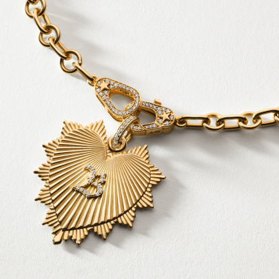 36” Sister Hook Midsize Belcher Necklace in 18K Yellow Gold | FoundRae