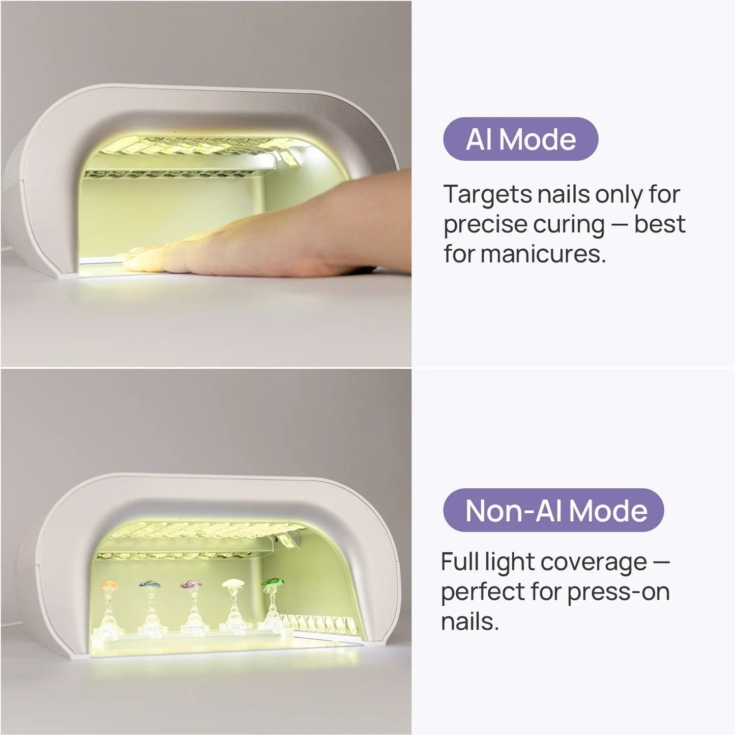 O NAIL AI UV Nail Lamp for Professionals | Smart Curing, Skin-Safe