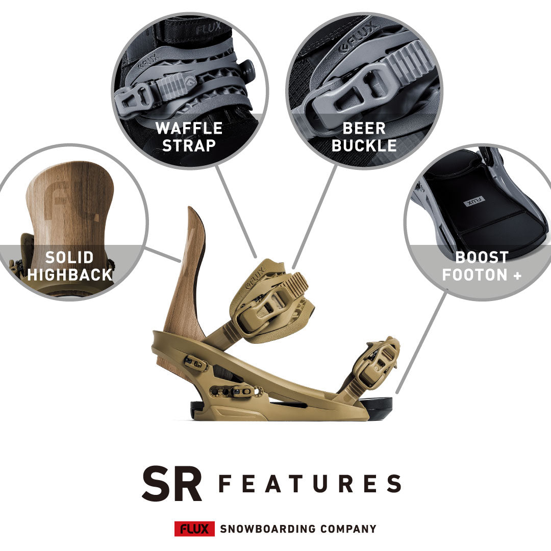 OSA FLUX SR Sサイズ 21-22モデル スノーボードバインディング ｜ SR