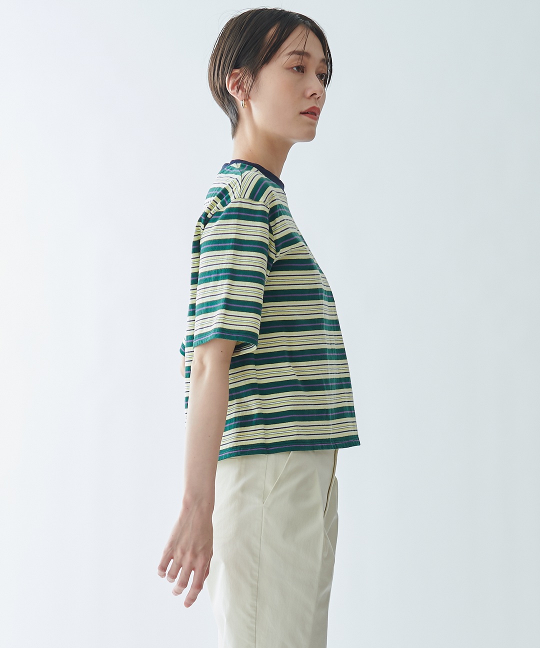 マルチボーダーTシャツ – FACE SANS FARD