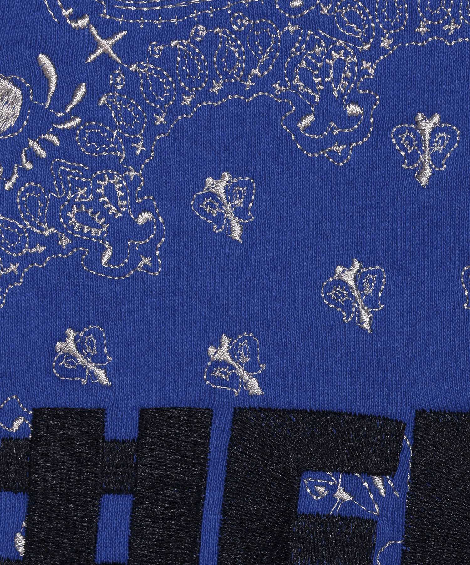 Embroidery Paisley Pattern Zip-up Hoodie – #FR2