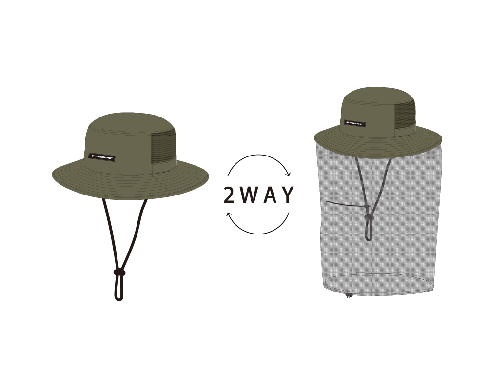 BOWBUWN ネット付きハット | FREEKNOT（フリーノット）｜公式