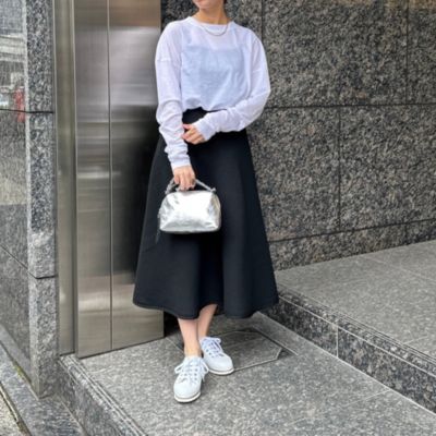 MADISONBLUE(マディソンブルー)のメッシュニットフレアスカート通販