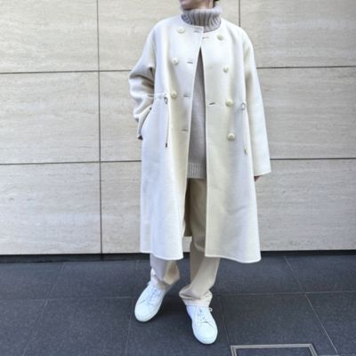 Leilian(レリアン)のマフラーつきウールコート通販 | 集英社HAPPY PLUS