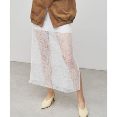 Whim Gazette(ウィム ガゼット)の【GEMINI】レーススカート通販