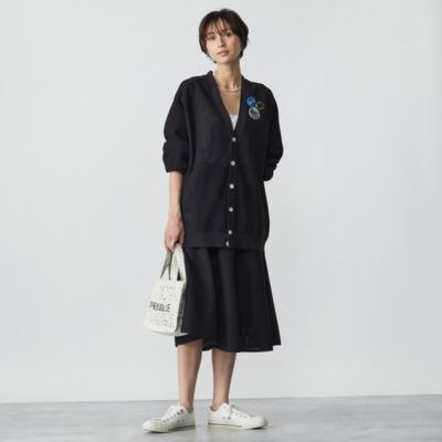 MADISONBLUE(マディソンブルー)のメッシュニットフレアスカート通販