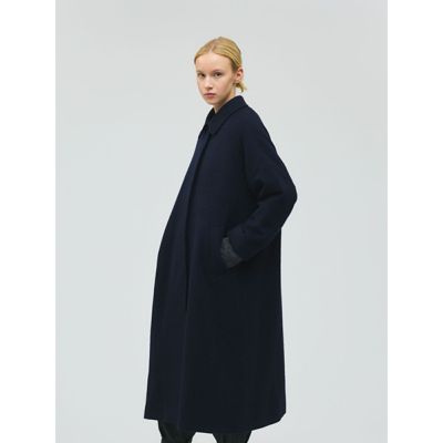 mizuiro ind(ミズイロインド)のウール混バルマカーンコート通販