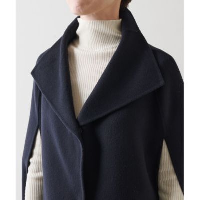 Whim Gazette(ウィム ガゼット)のカシミヤリバーポンチョコート通販