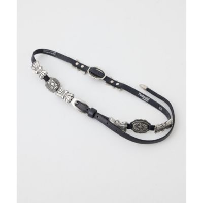 Whim Gazette(ウィム ガゼット)の【Puntovita】コンチョ細ベルト通販