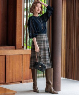 23区(ニジュウサンク)の【洗える】ツイーディーエトワール Aライン