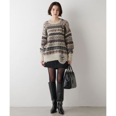 Whim Gazette(ウィム ガゼット)のウールギャバミニスカート通販